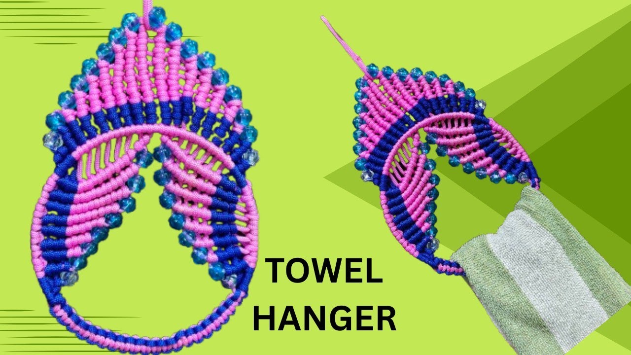 Macrame tutorial #diy #handmade #homemade #towelhanger#macramepatterns #artandcraft #latestmacrame