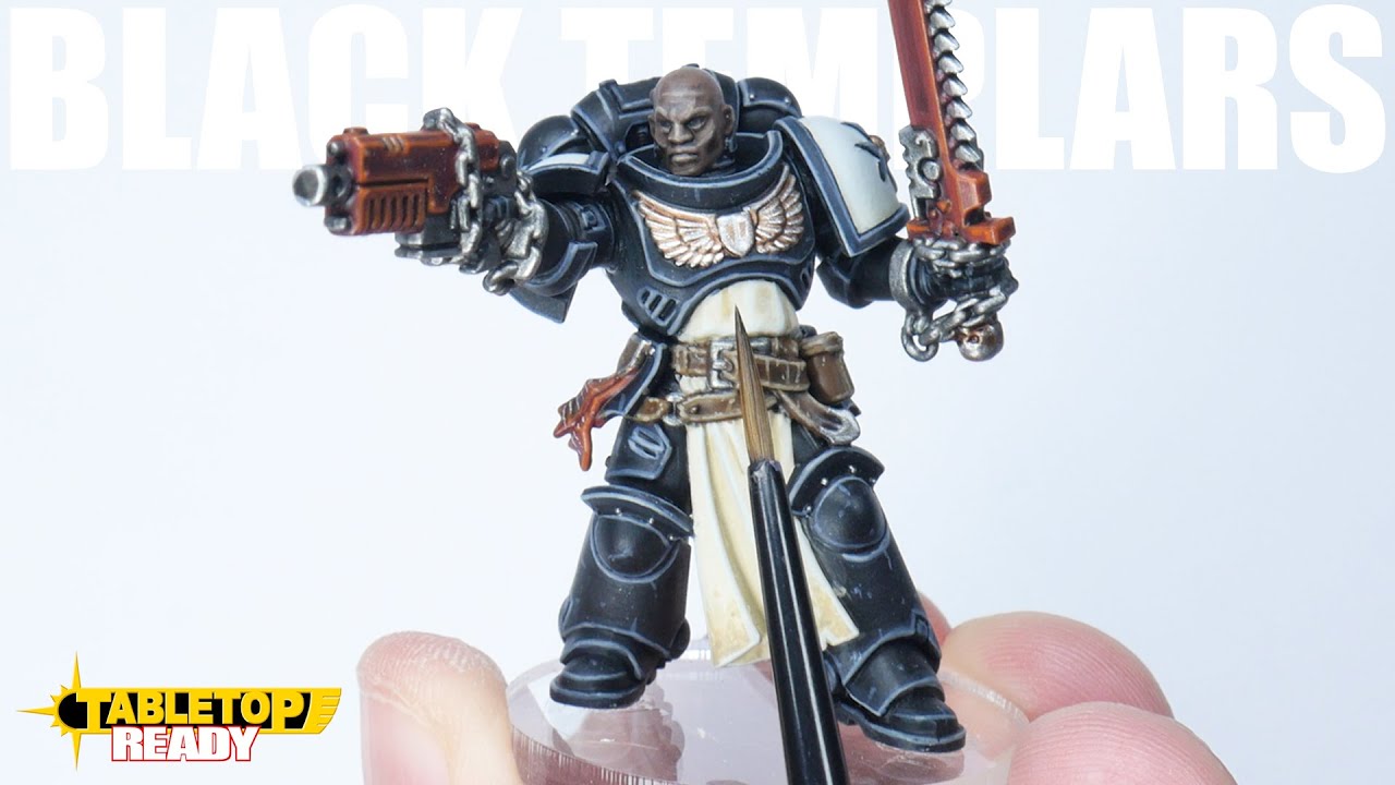 How to Paint Black Templar Space Marine Crusaders