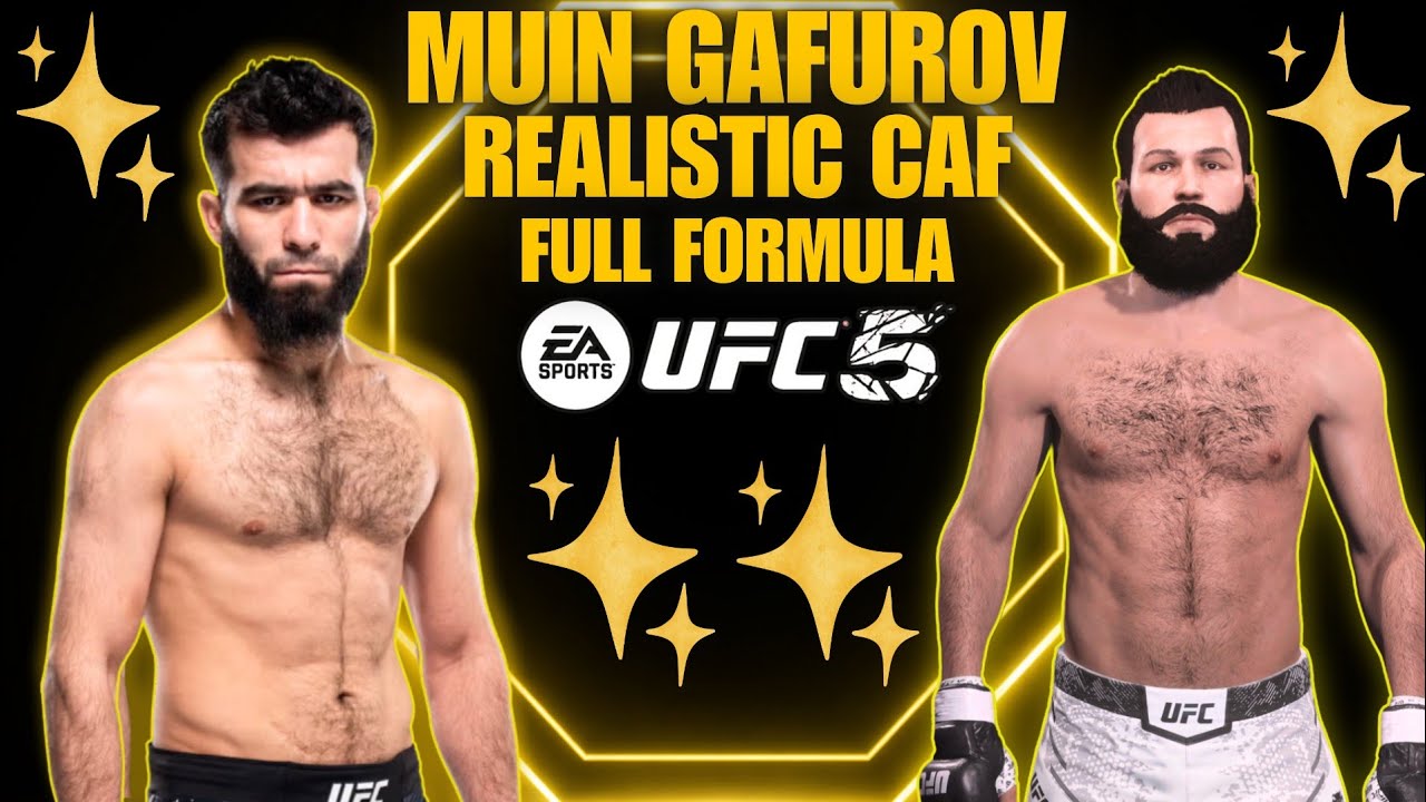 UFC 5 &ndash; INSANE Realistic CAF Build 😳 | MUIN GAFUROV | FULL Sliders + Appearance