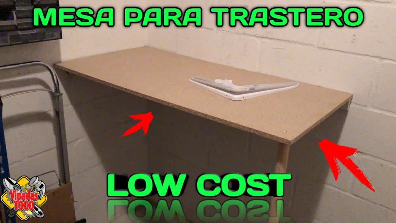 Como hacer una mesa de trabajo para tu trastero
