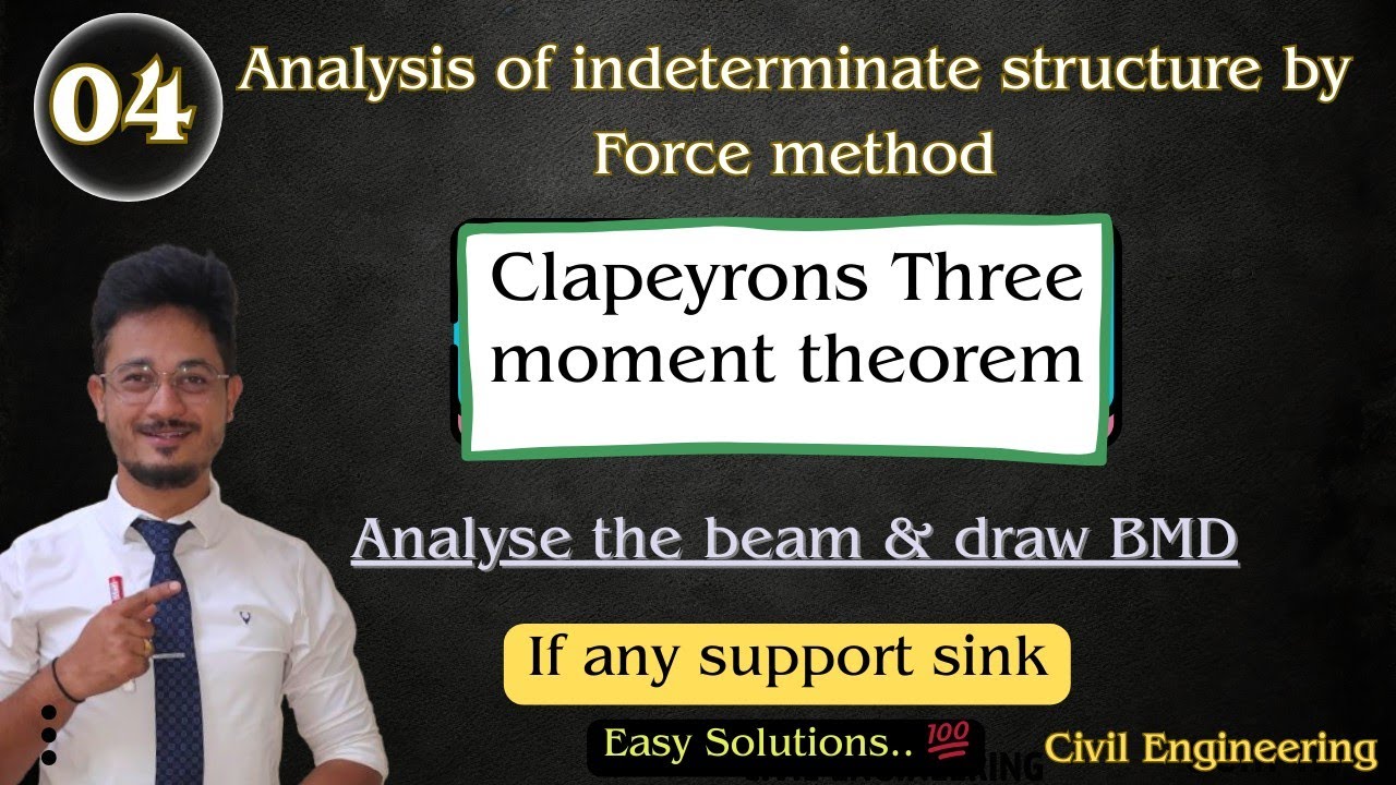 04* Clapeyrons Three Moment Theorem | Structural Analysis | Civil engineering #engineering