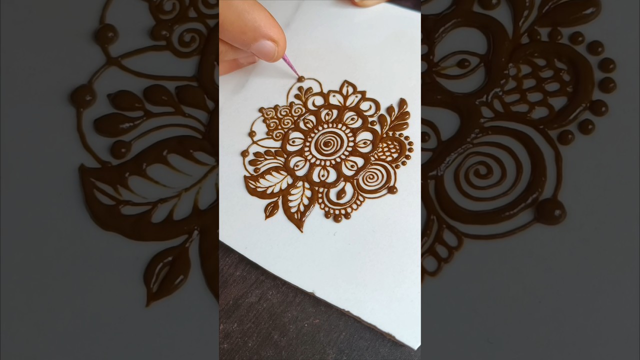 Never seen this beautiful flower 🌺🌻🌹🌷 henna design #kmdesigns