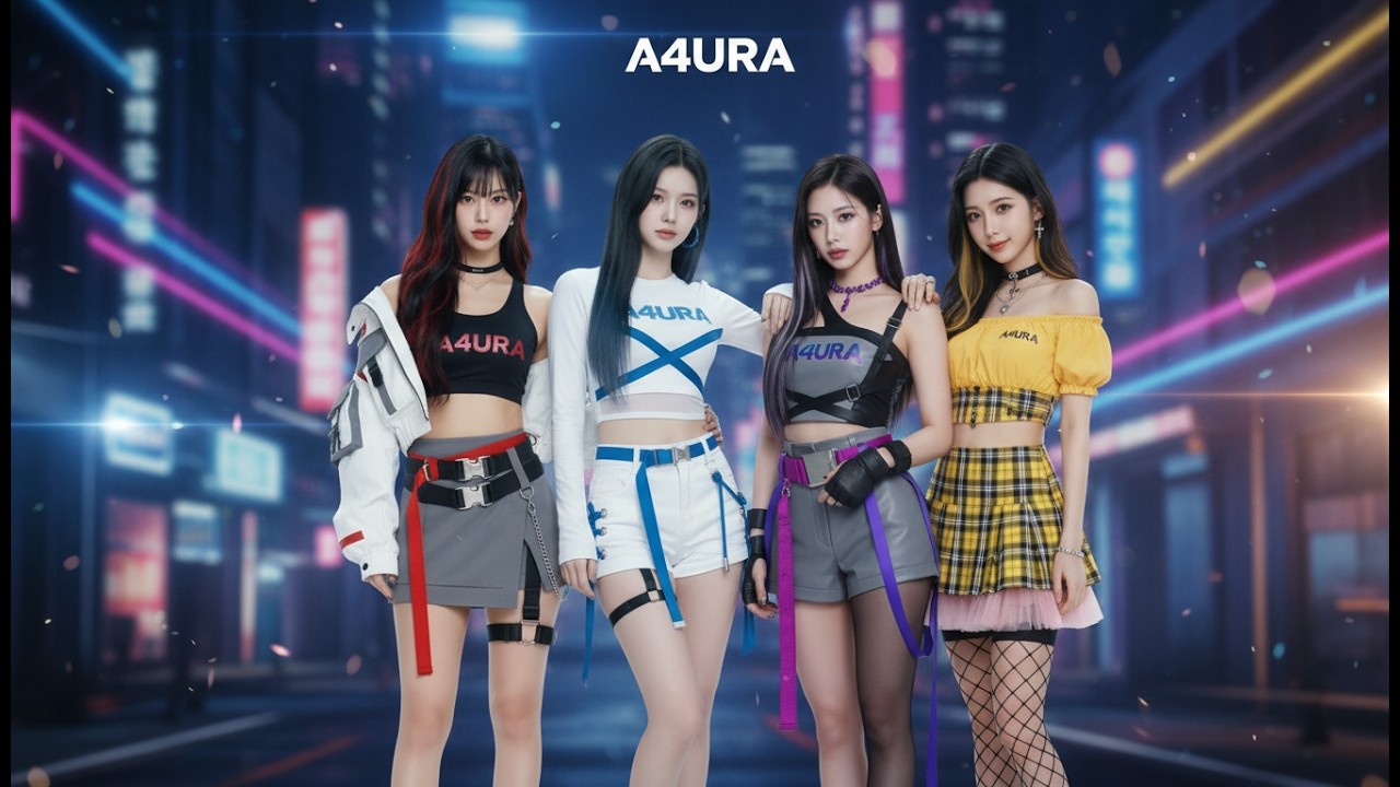 A4URA『Light in the Dark』｜AI K-pop Singer ｜AI Music Video