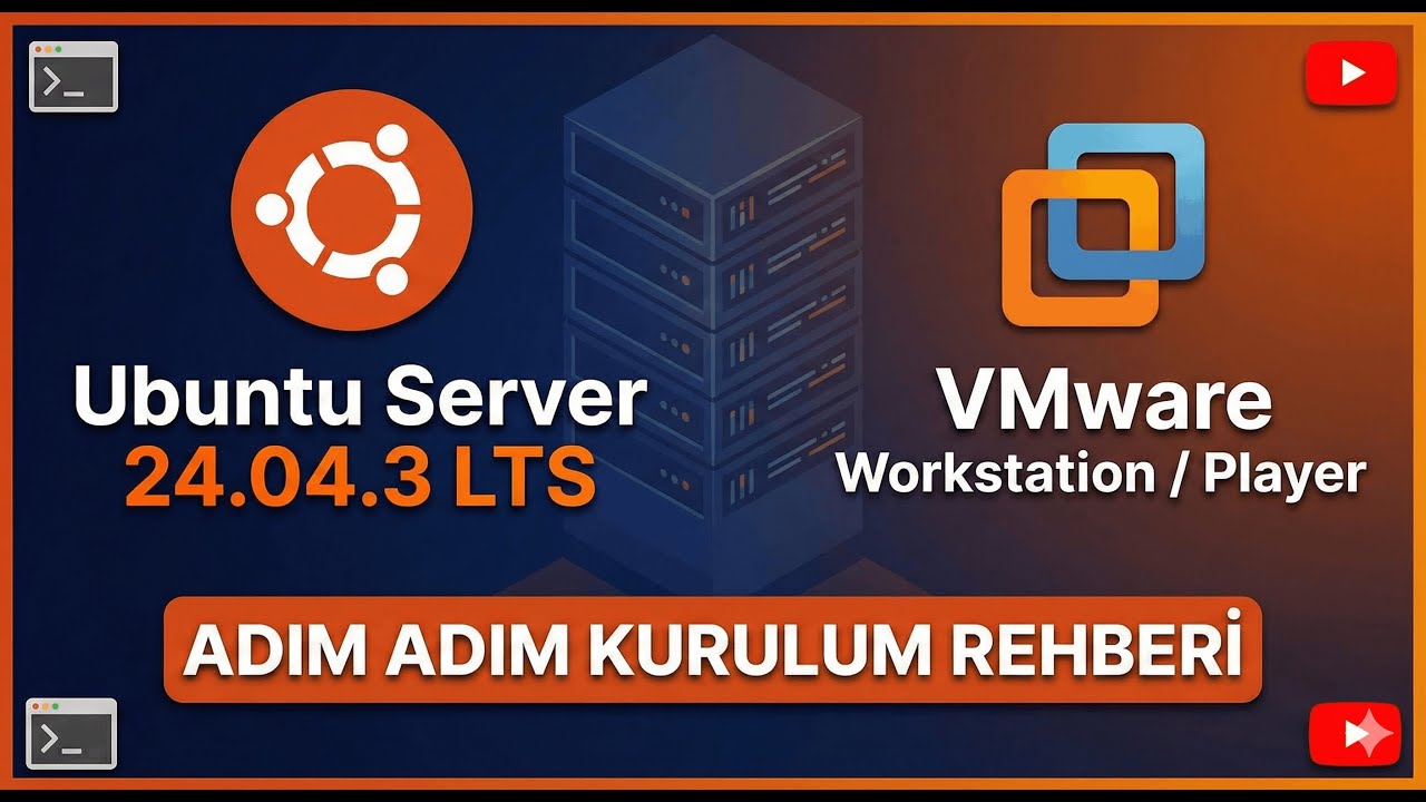 VMware workstation üzerine Ubuntu Server 24.04 Nasıl Kurulur? (Detaylı Anlatım)