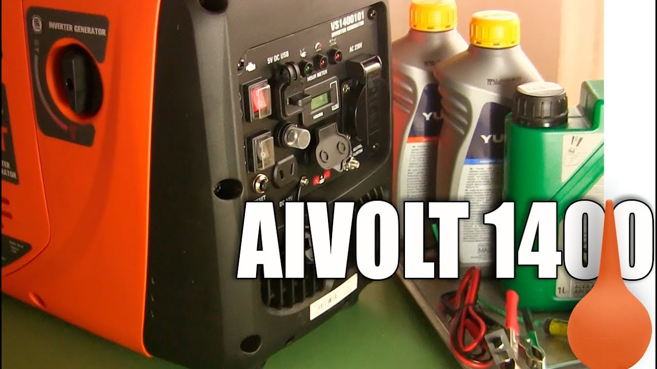 Генератор инверторный AIVOLT 1400Вт с 2 разъемами USB