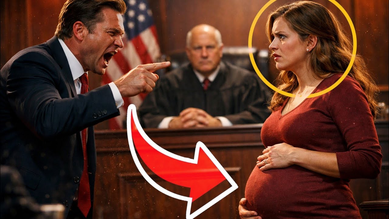 CEO Humiliates Pregnant Wife in Court… But One Man Changes Everything!