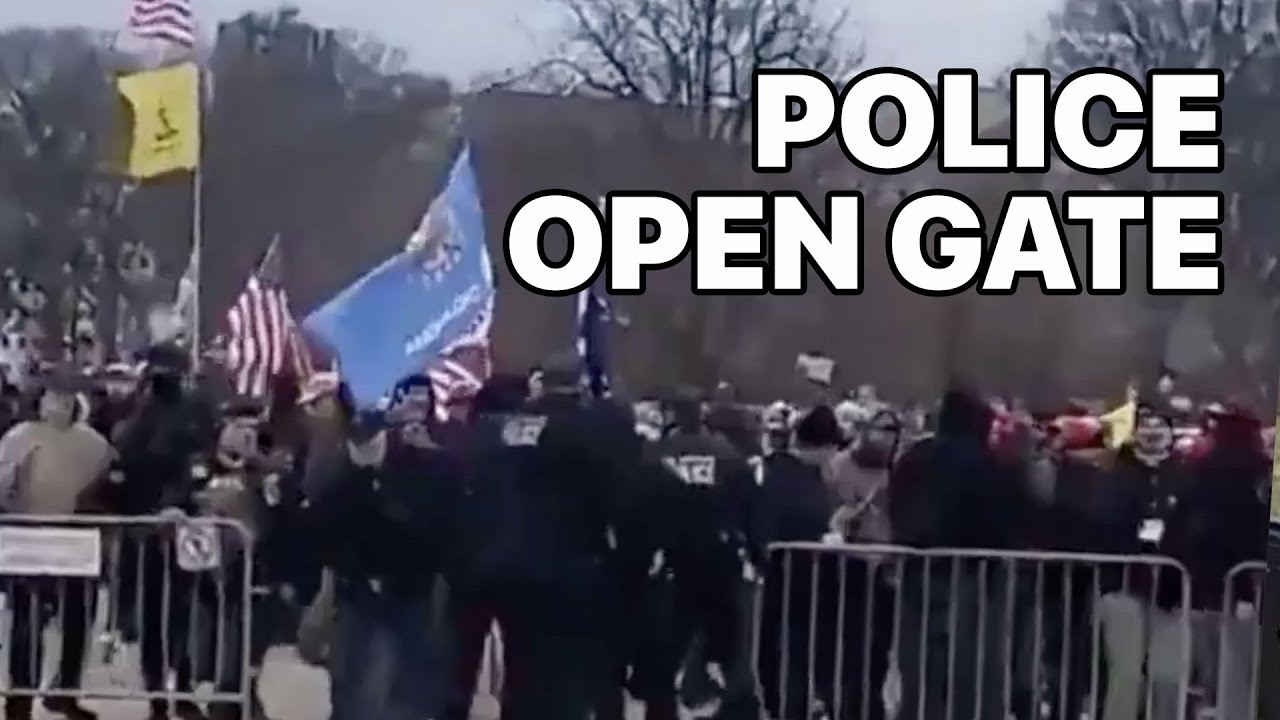 Полиция Капитолия ОТКРЫВАЕТ ВОРОТА для протестующих сторонников Трампа | Джозеф Моррис ПРОВОДИТ Р...