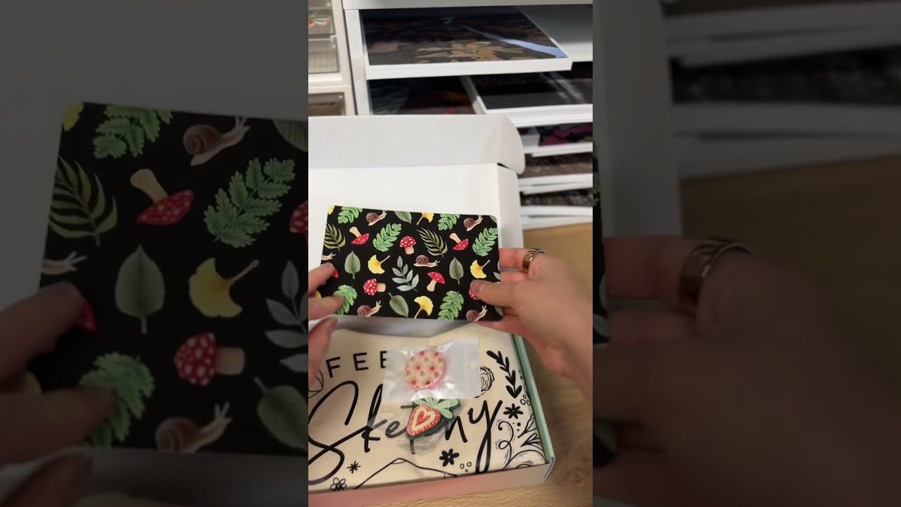 Pack an order with me in my small art shop (mystery box edition) ✨ #artist