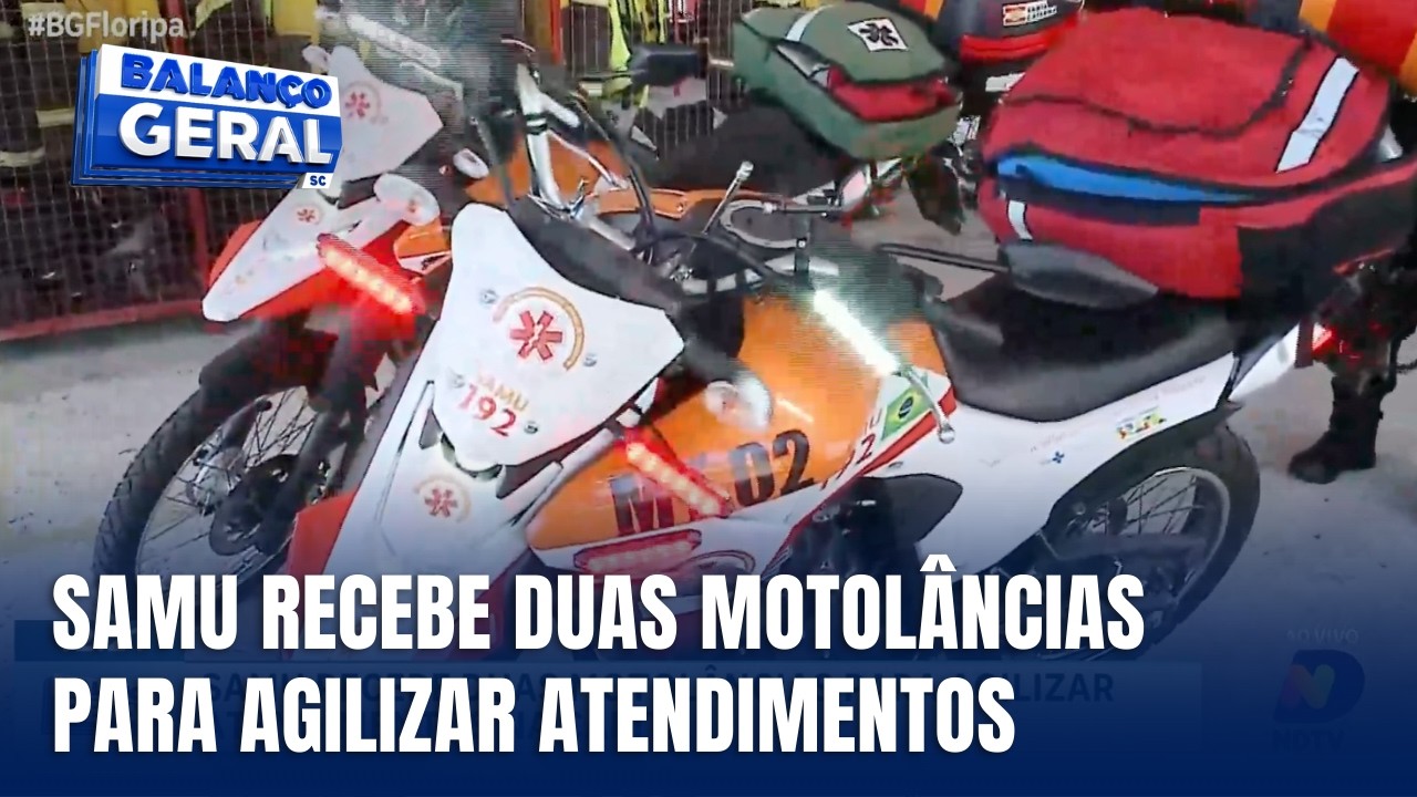 Samu recebe motolâncias para agilizar atendimentos