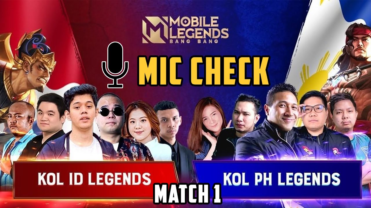 MIC CHECK KOL INDONESIA VS FILIPIN MATCH 1 !! SERU PARAH !!!