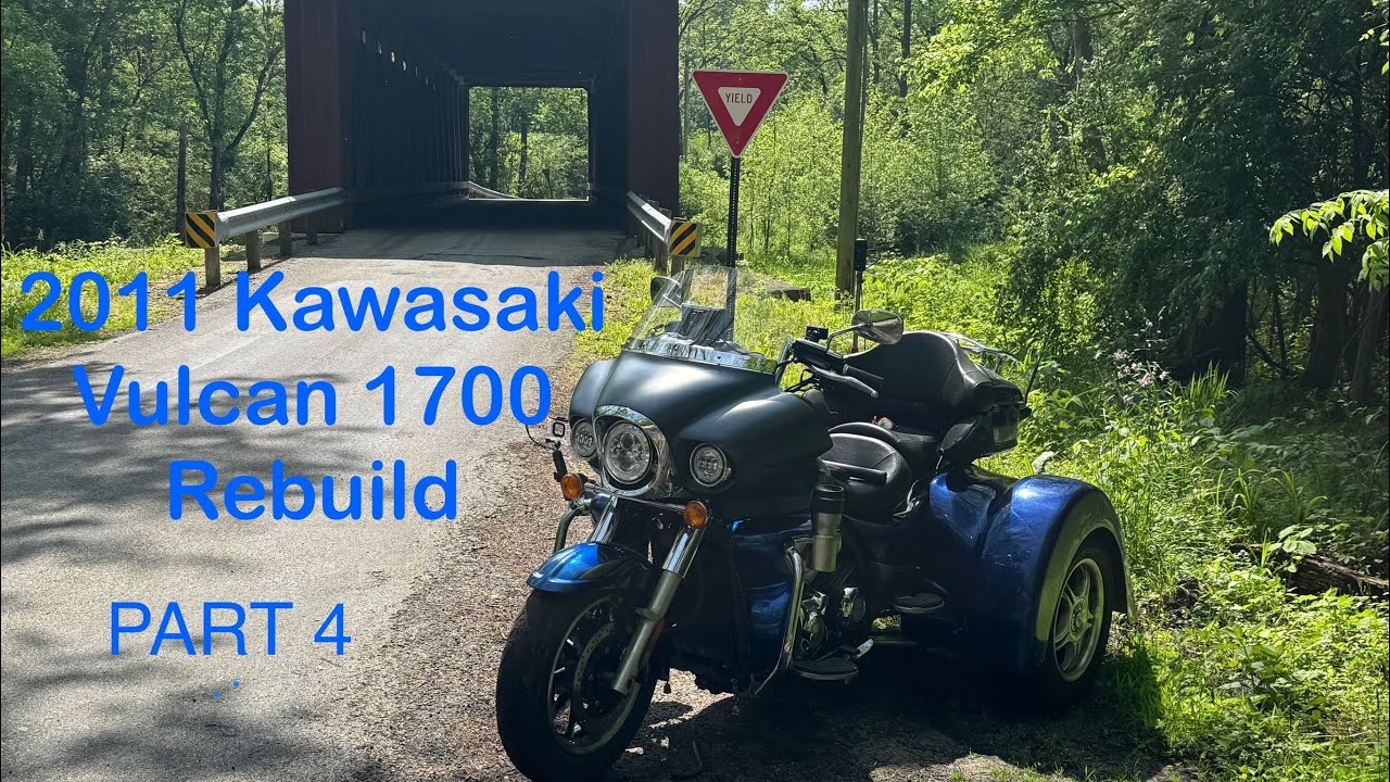 Finally riding the 2011 Kawasaki Vulcan Voyager Trike! Part 4 of the rebuild 