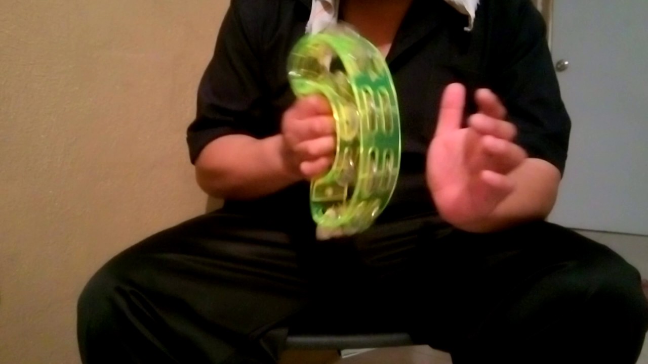 La pandereta ritmo para cantos de gozo