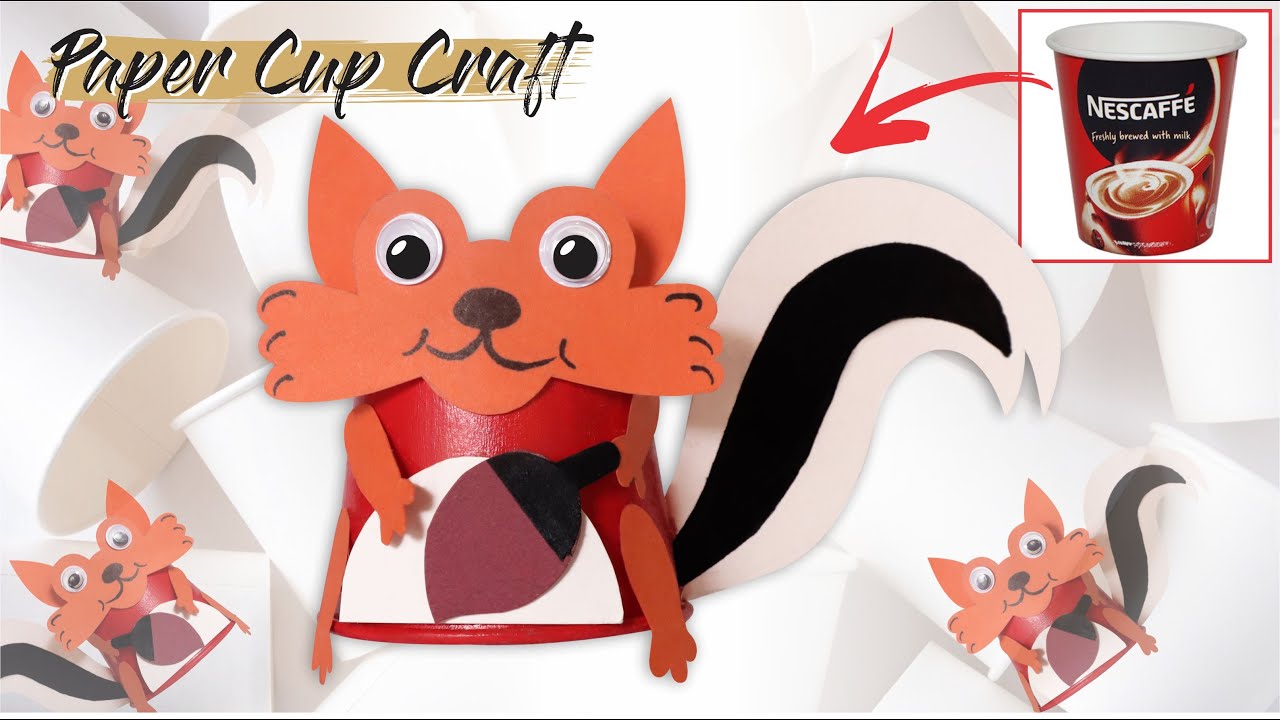 fun toys - paper cup craft - best out of waste - reuse paper cup - @Shades Of Learning