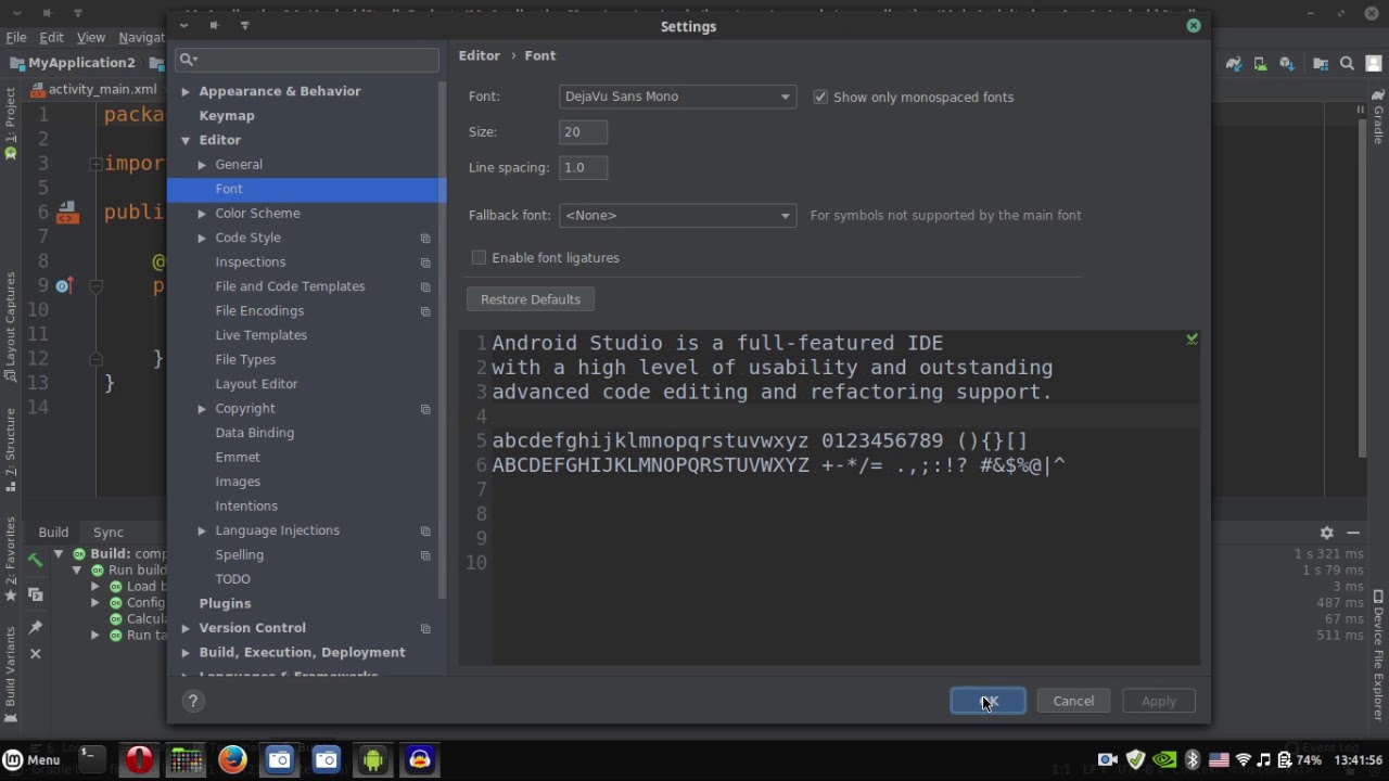 Customize Android Studio 3.3 with FONT and Theme - Android For Beginners