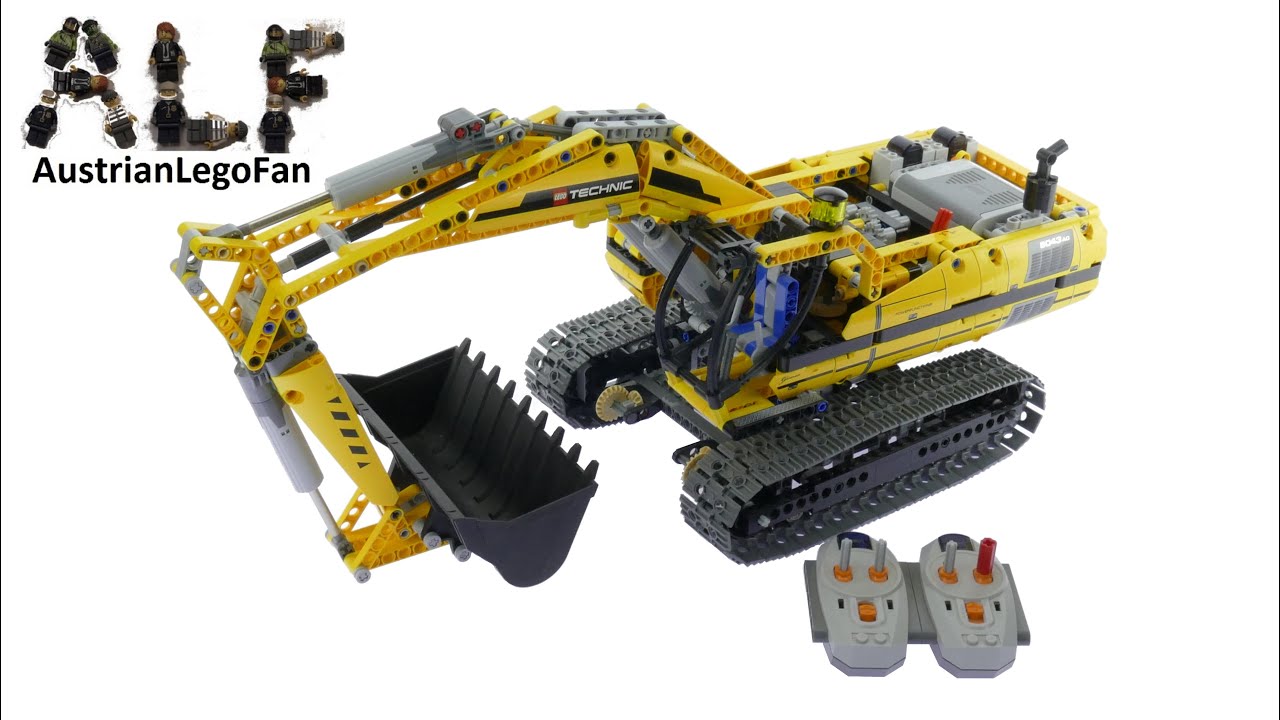 Lego Technic 8043 Motorized Excavator - Lego Speed Build Review