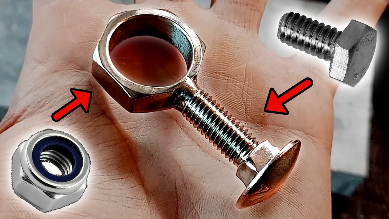 Making A Single Finger Knuckle Duster (Bolt & Nut) DIY Brass Knuckles