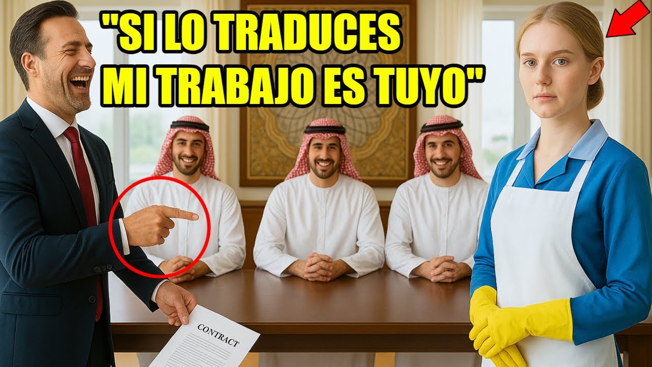 “SI LO TRADUCES... TE DOY MI TRABAJO” — Se RIÓ el Millonario… Hasta que la CRIADA habló ÁRABE