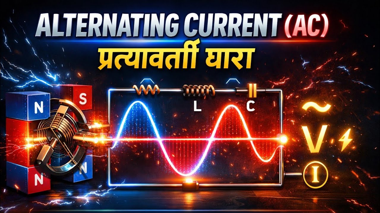 Alternating Current (AC) | प्रत्यावर्ती धारा | Class 12 Physics | Board Exam Special