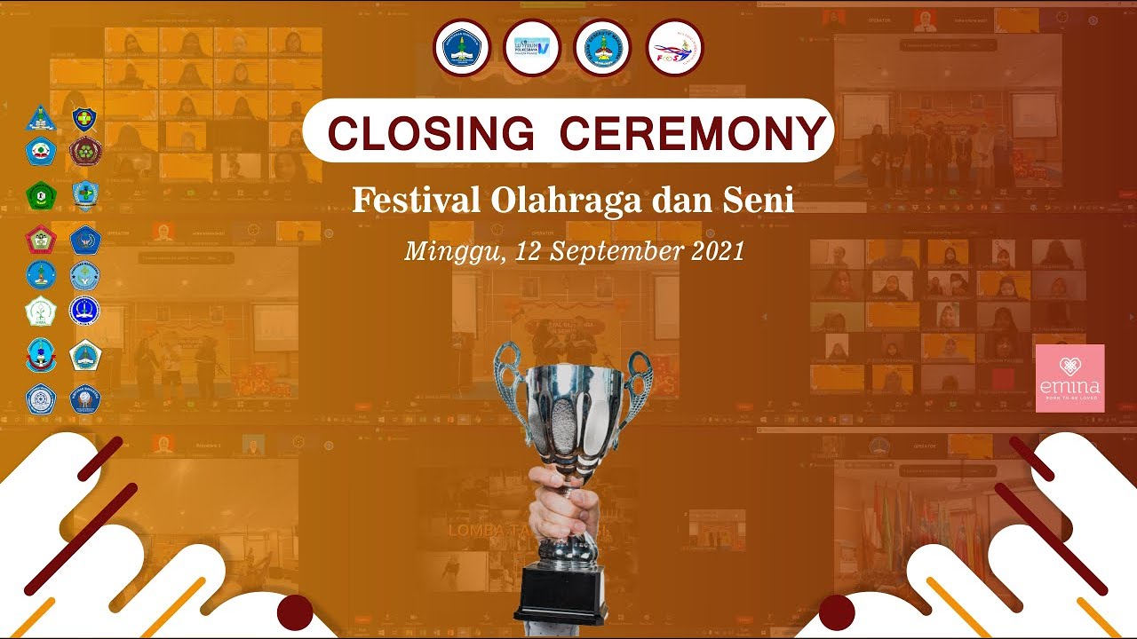 CLOSING FESTIVAL OLAHRAGA DAN SENI 2021