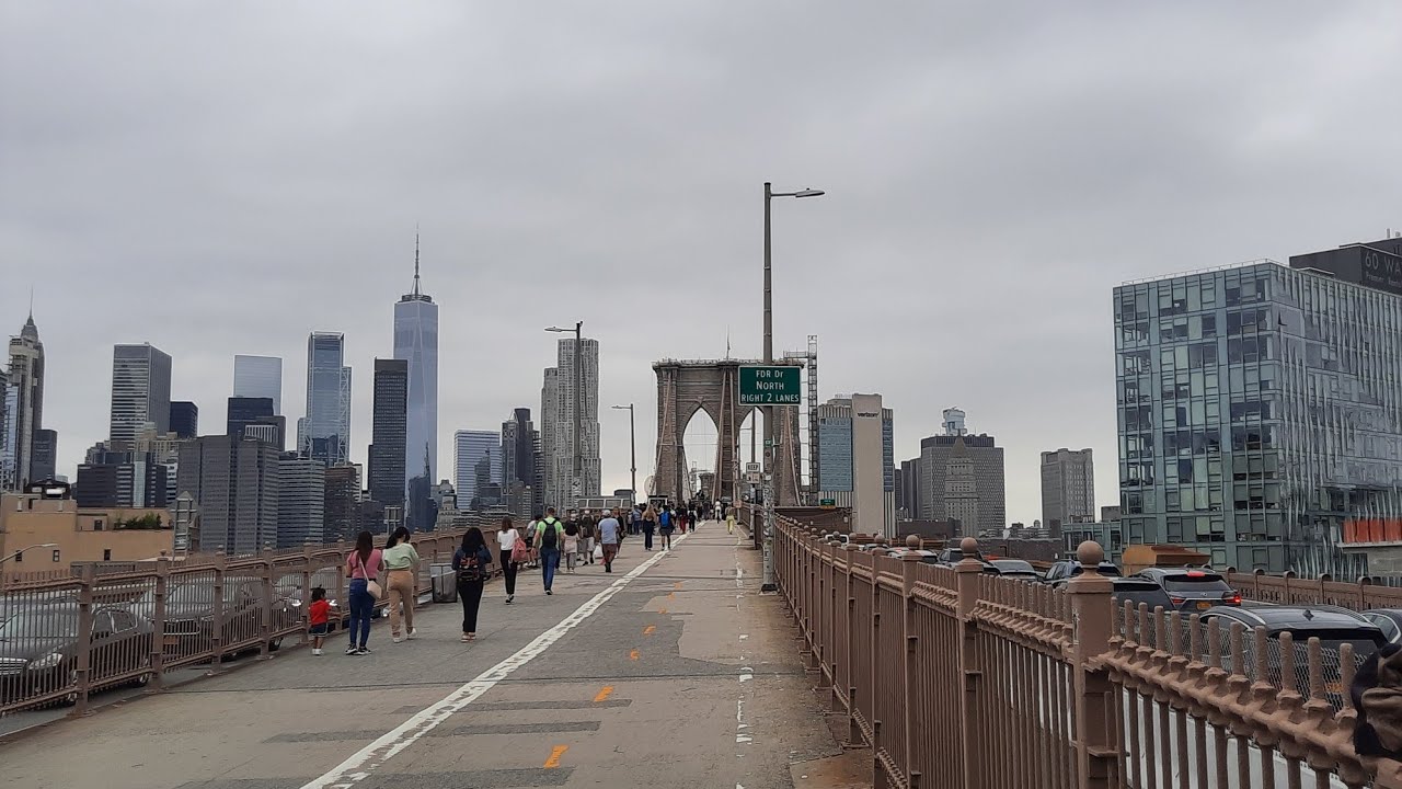 Walking Tour 5 minutes | BROOKLYN BRIDGE #newyork #brooklynbridge