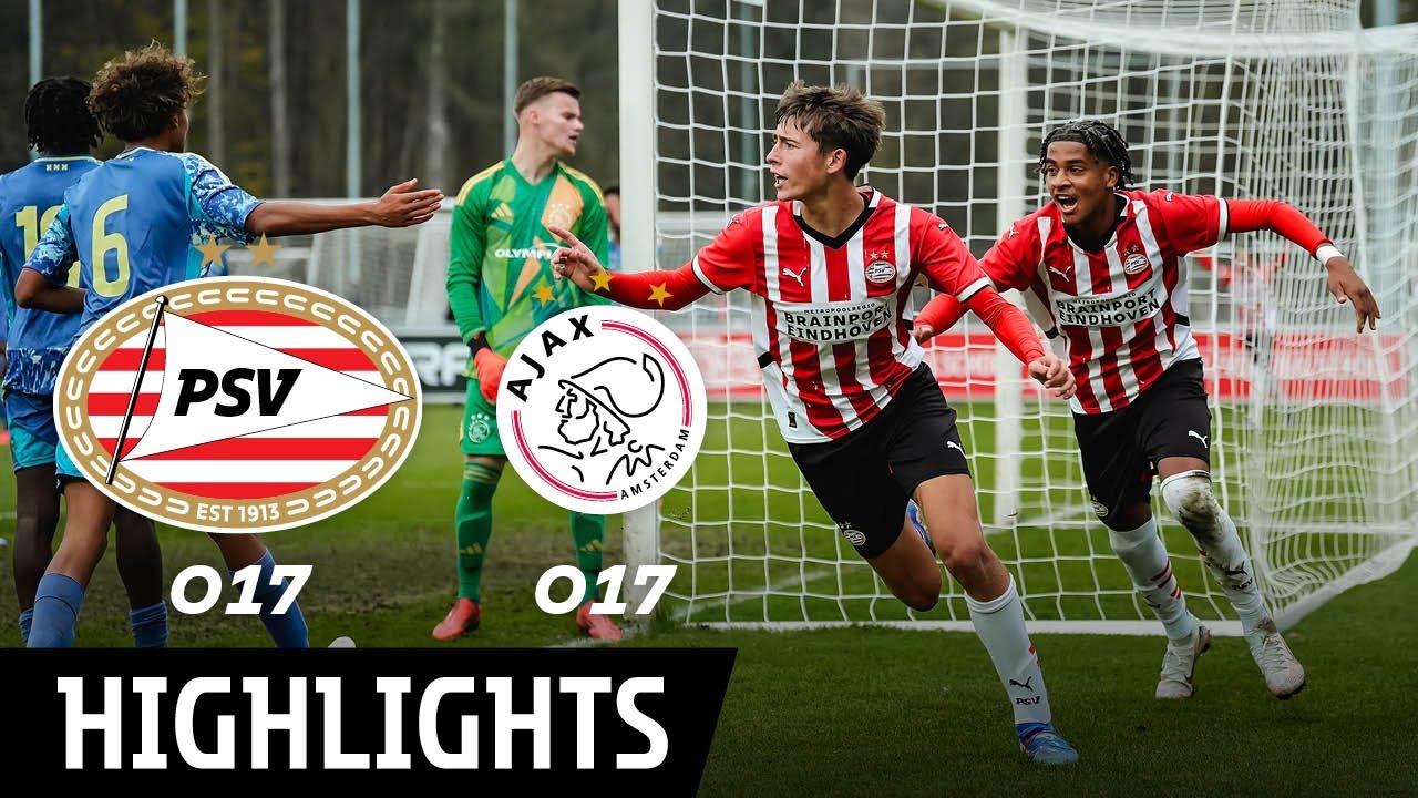 HIGHLIGHTS | Liam Slaats schiet PSV O17 voorbij Ajax O17 🔥