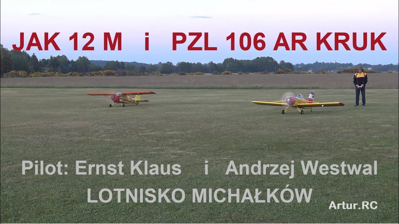 JAK 12 M i PZL 106 KRUK Ernst Klaus i Andrzej Westwal MICHAŁKÓW 2022