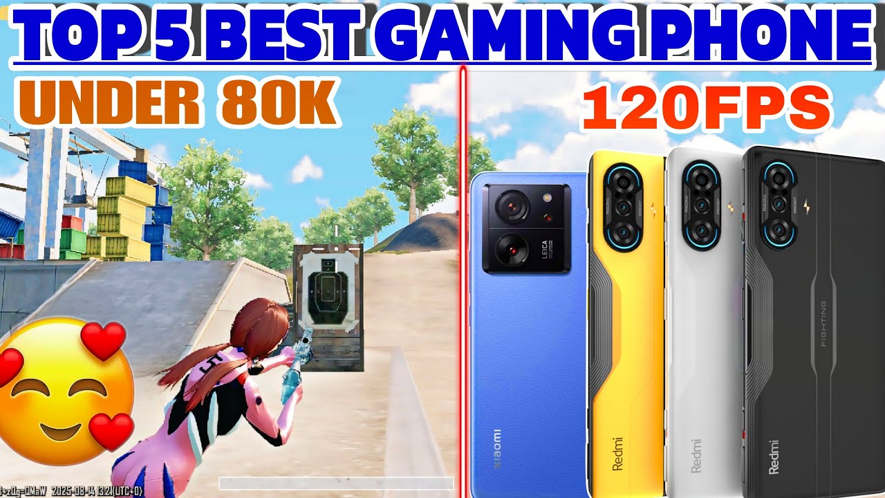 Top 5 Best Gaming Phone Under 80k 🔥 | Best Gaming Phones for Pubg mobile 120fps under 80k 120fps.