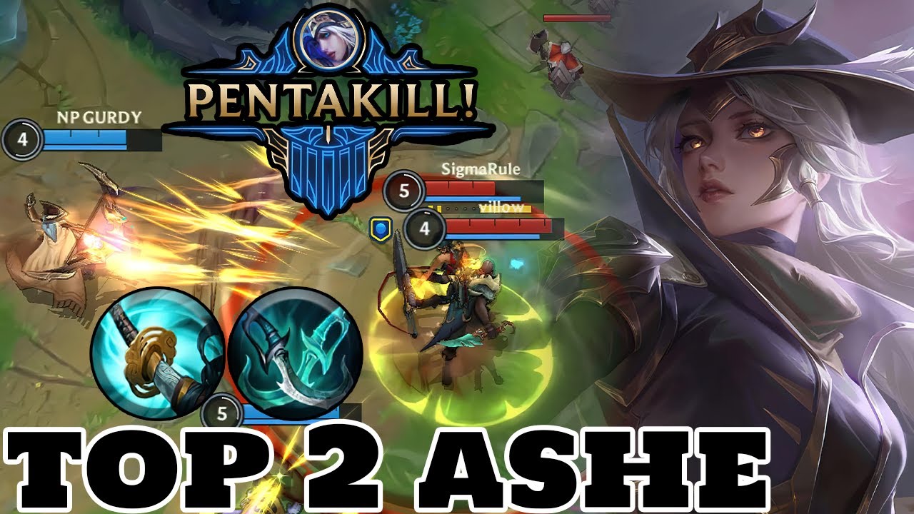 Wild Rift Ashe - Top 2 Ashe Gameplay Pentakill Rank Master