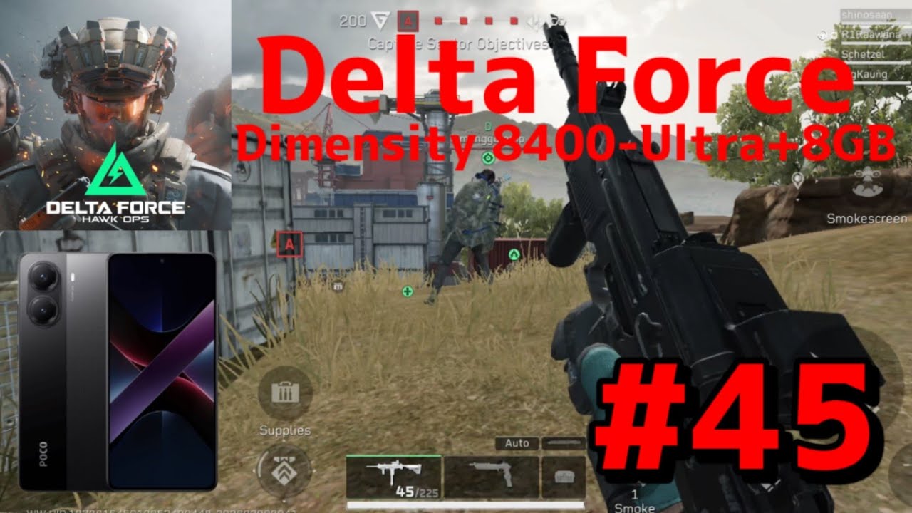 Delta Force Mobile#45 : Poco X7 Pro Dimensity 8400-Ultra+8GB 2K 60fps
