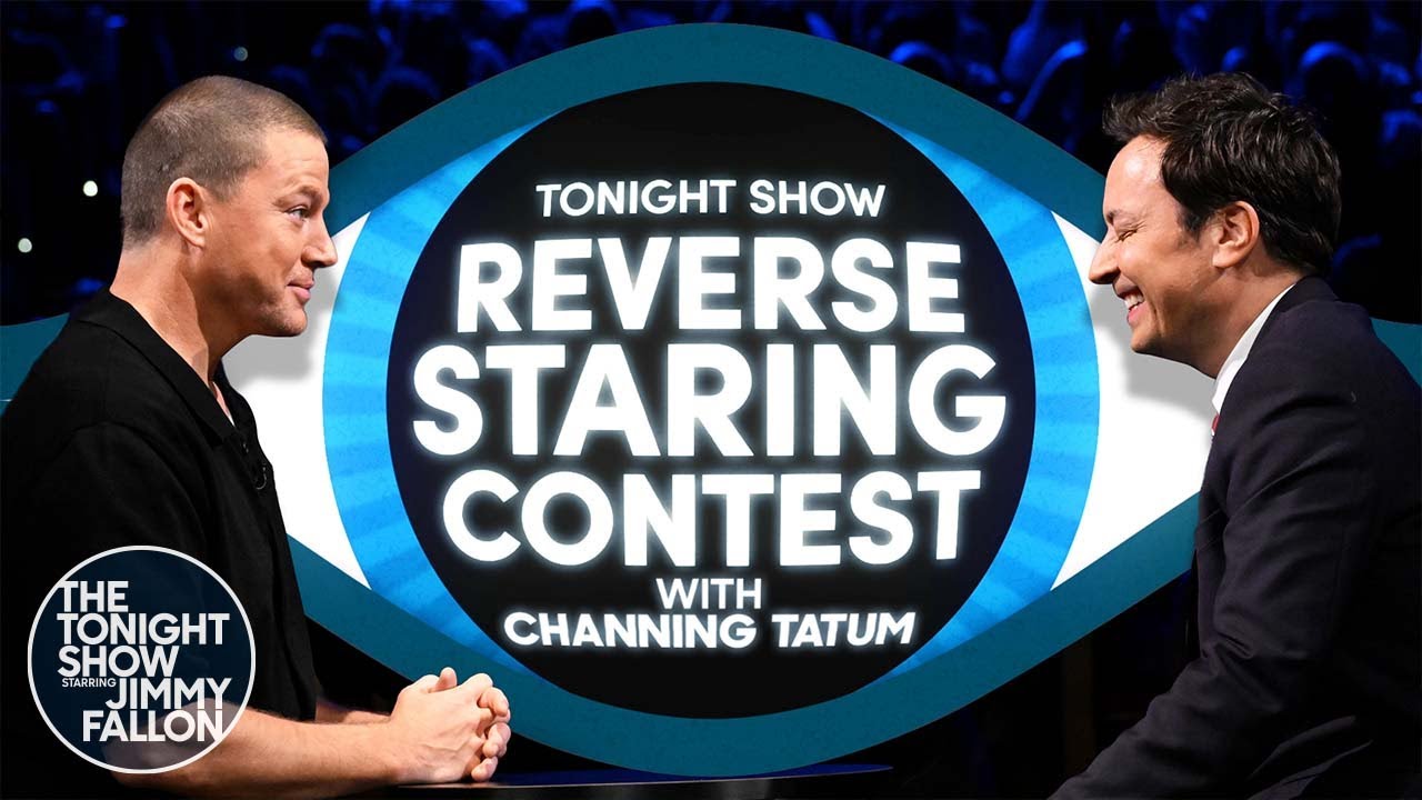 Reverse Staring Contest with Channing Tatum | The Tonight Show Starring Jimmy Fallon