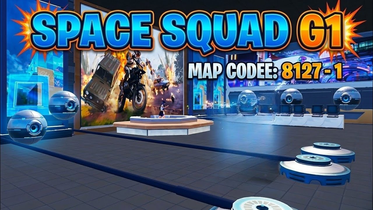 Bgmi wow Parkour Map Code 81271 | SPACE SQUAD G 1 |#bgmi #pubg #bgmiwow #tricks 