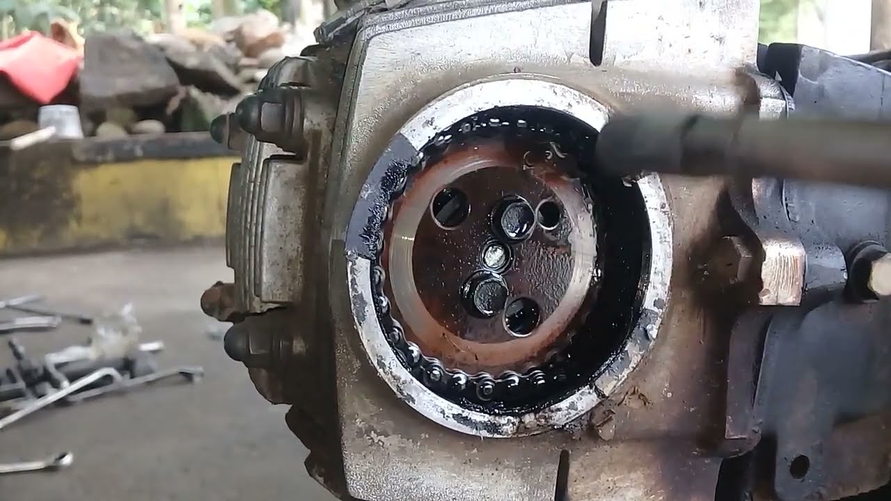 bongkar blok dan kop/ cilinder head honda win. ganti seher/piston