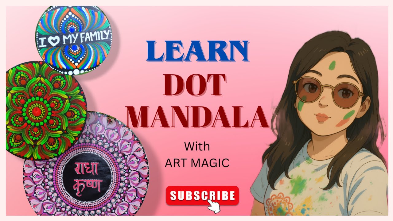 Customized dot mandala tutorial❤ #dotmandala #customized