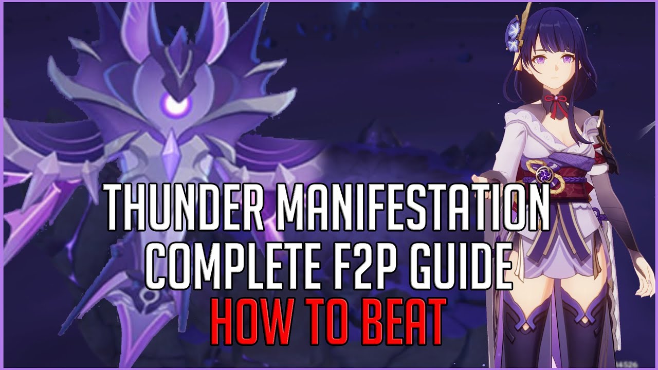 How To Beat The Thunder Manifestation  || COMPLETE GUIDE - Genshin Impact
