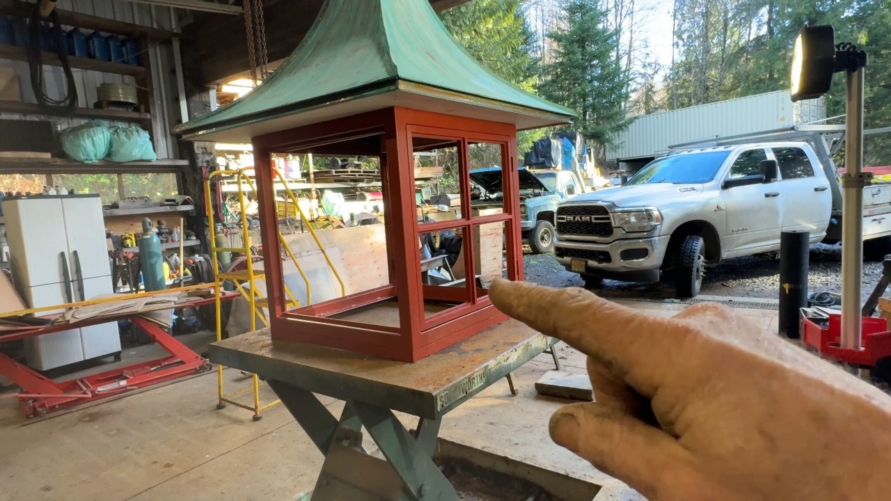 He Assembles These Windows Alone in his Outdoor Shop -- Cupola Build pt5