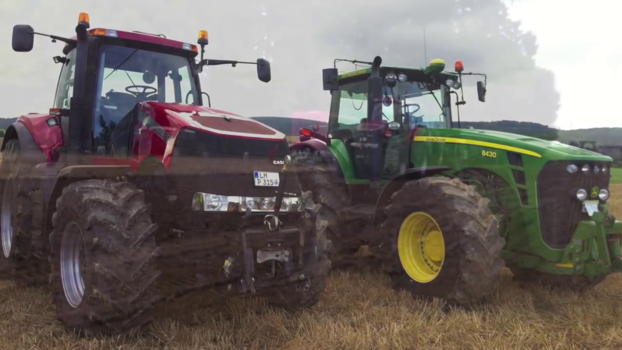 Traktorpulling  JOHN DEERE 8430 vs. CASE 315