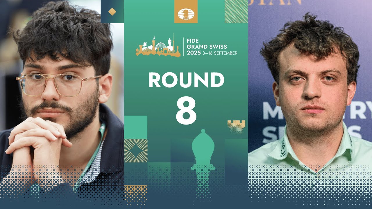 🇫🇷 Alireza Firouzja vs Hans Moke Niemann 🇺🇸 | FIDE Grand Swiss 2025 | Round 8 | Board 2