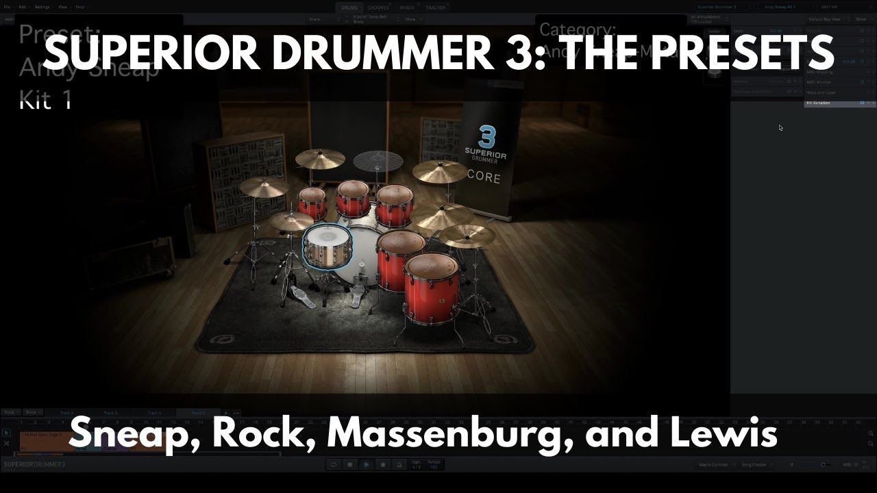 Superior Drummer 3: The Presets | Andy Sneap, Bob Rock, George Massenburg, Mark Lewis