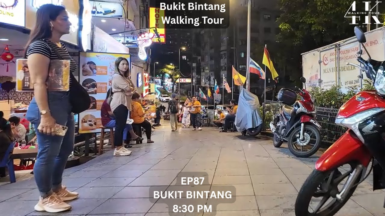 EP87 | Bukit Bintang – Walking Tour | Kuala Lumpur Nightlife | DJI Pocket 3