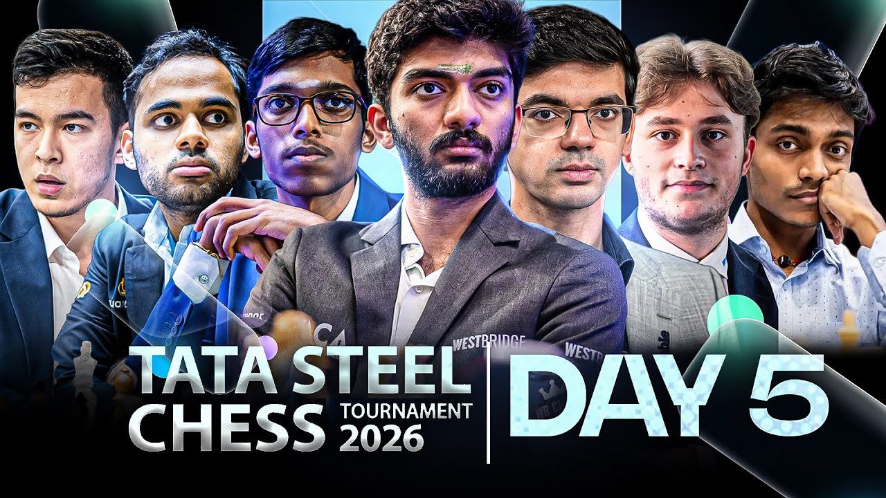 Tata Steel Chess Masters 2026 | Day 5 | Gukesh, Arjun, Pragg, Aravindh, Anish |