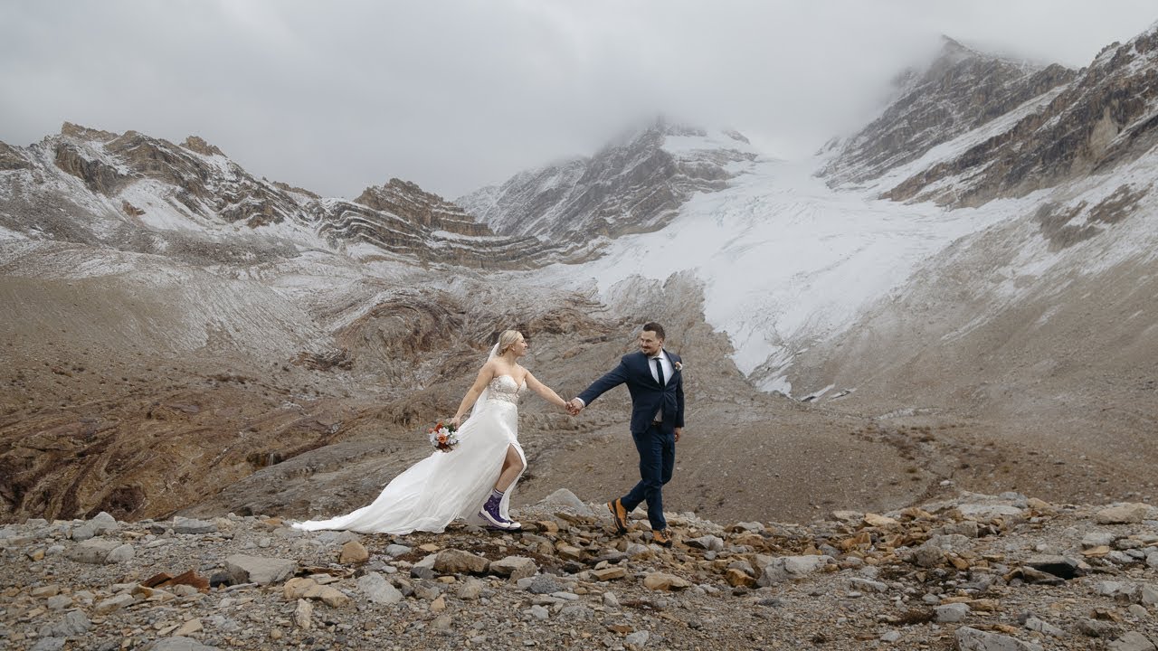 We Hiked to Get Married! \\ Yoho National Park Elopement \\ Erik + Emmilee