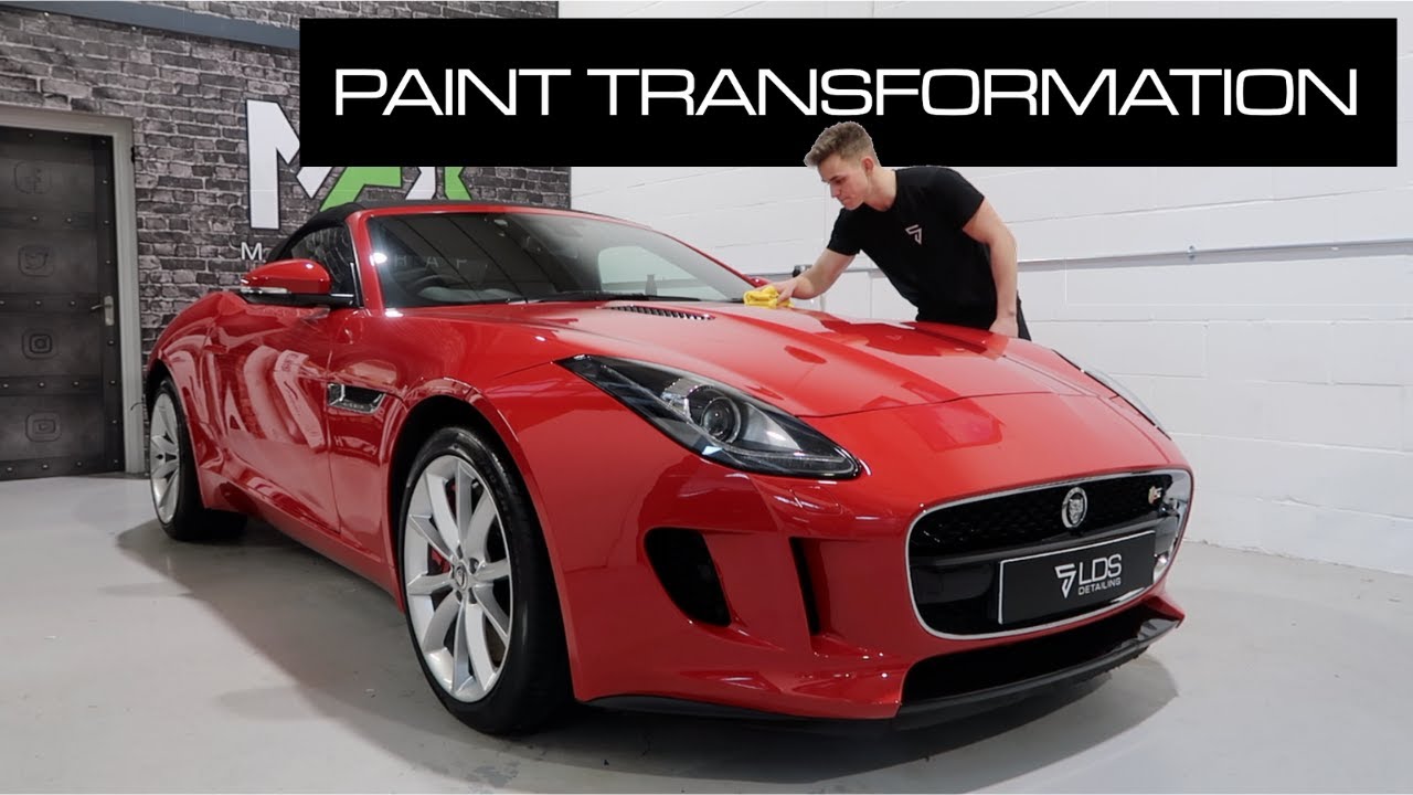 Flat Red - The Hardest Paint Colour to Detail? Salsa Red Jaguar F-Type S