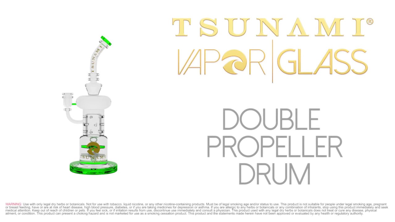 Double Propeller Drum Perc Recycler (12&Prime;)