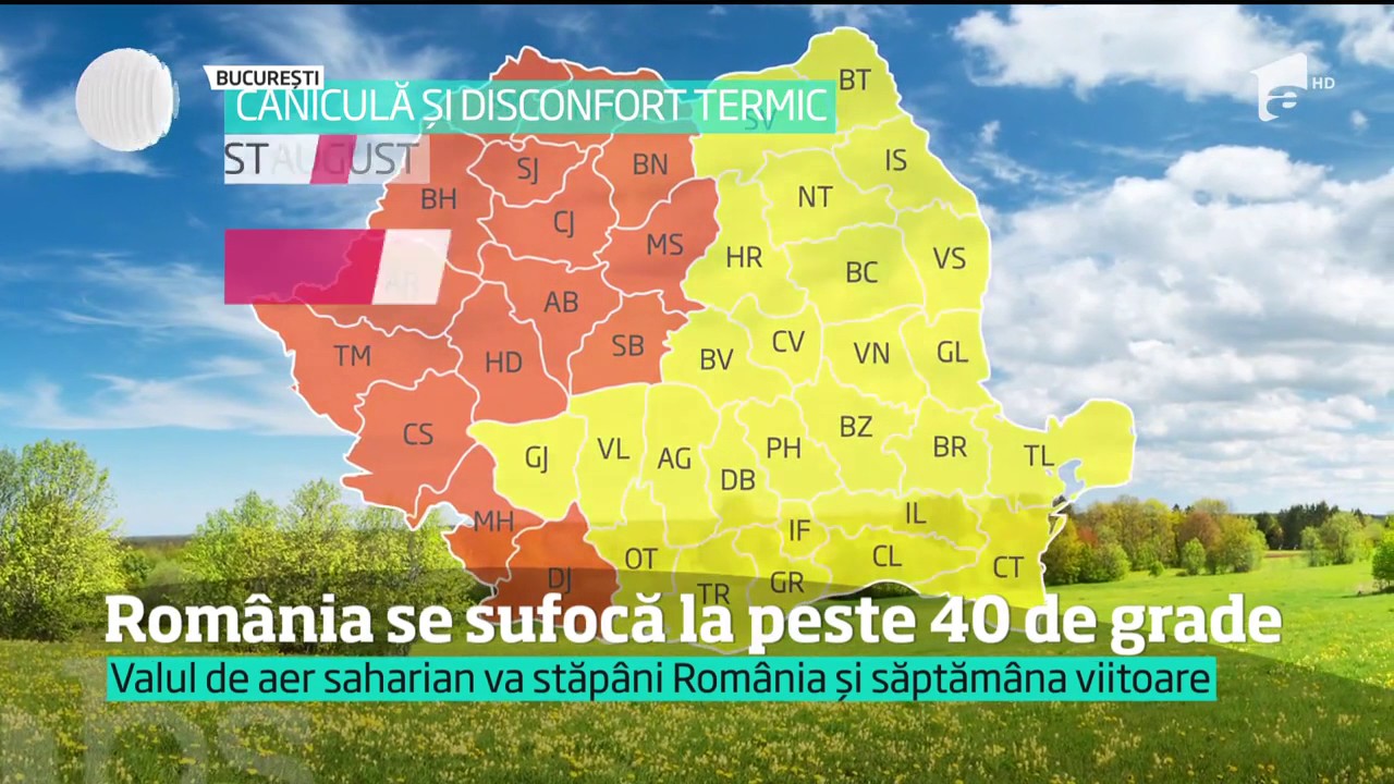 România se sufocă la peste 40 de grade. Un bărbat de 60 de ani, din Galați, a murit, ...