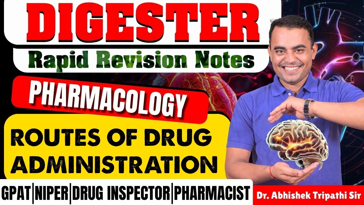 D-180 | Route of Drug Aministration- Pharmacology | Rapid revision note