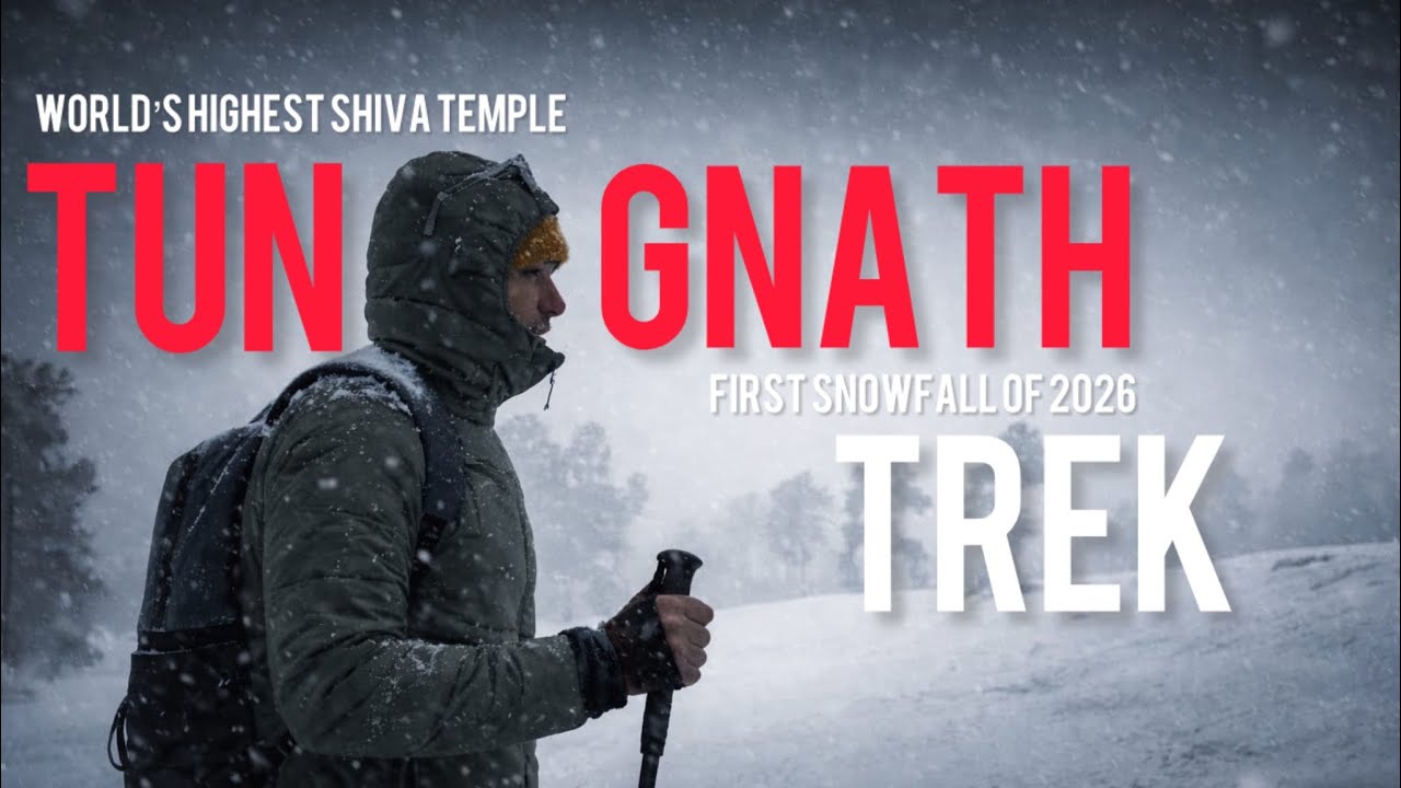 World’s Highest Shiva Temple in Heavy Snow ❄️ | Tungnath Winter Trek