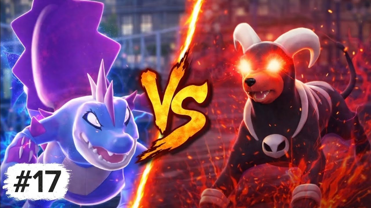 MEGA FERALIGATR VS ALPHA HOUNDOOM | Pokemon Legends Z-A #17 