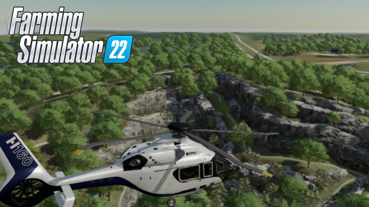 🚁AIRBUS H160 | FARMING SIMULATOR 22 ELM CREEK | FS22 MAP TOUR HELICOPTER VIEW