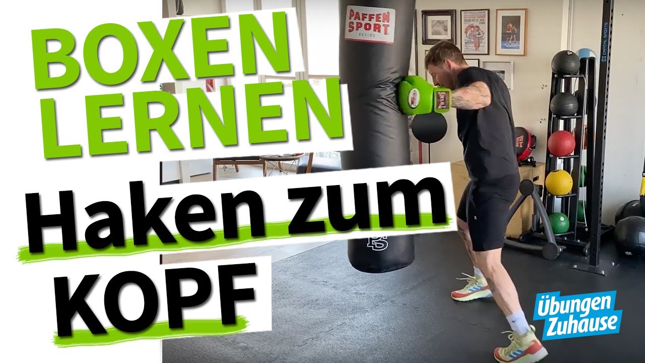 Boxen lernen am Sandsack | Grundtechniken Teil 4 | Haken zum Kopf