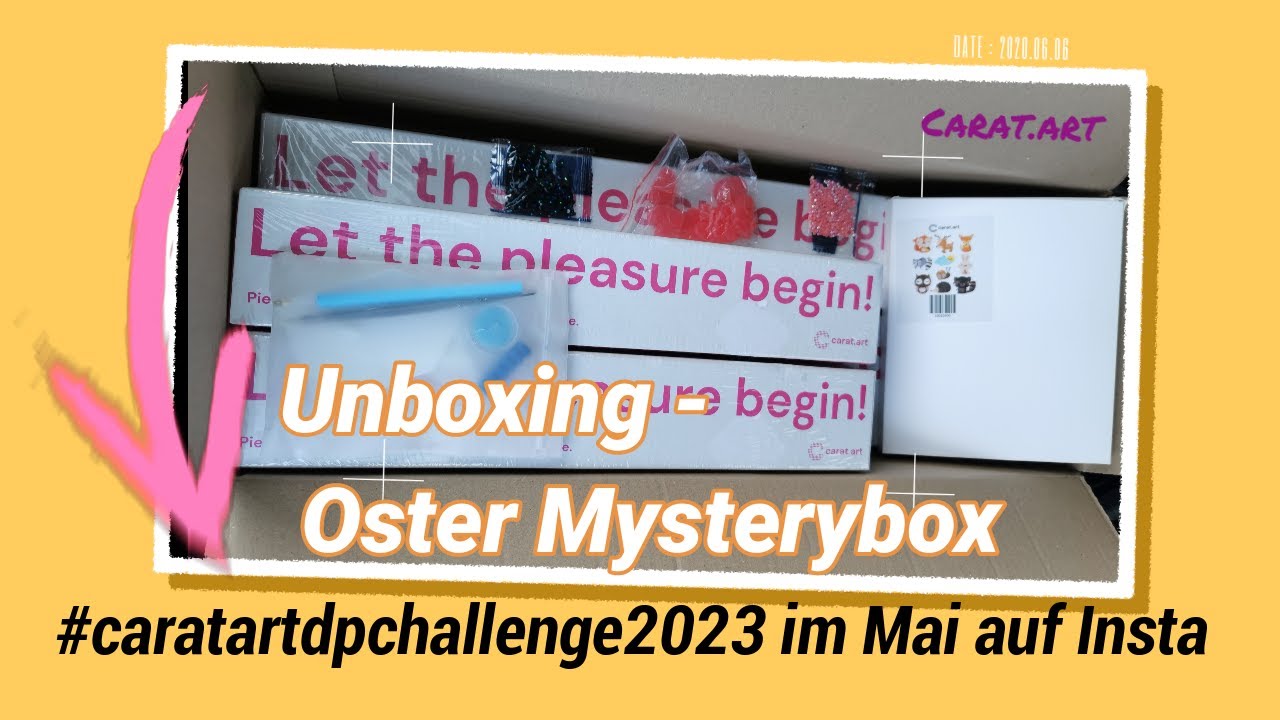#diamondpainting - #unboxing Easter Mystery Box Carat.art + Rabattcode